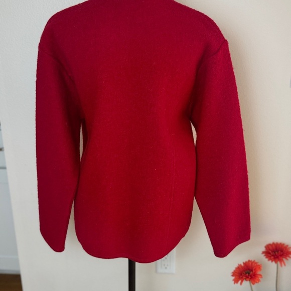 Jacket Lisa International Bold Red Teddy Jacket - Picture 2 of 9